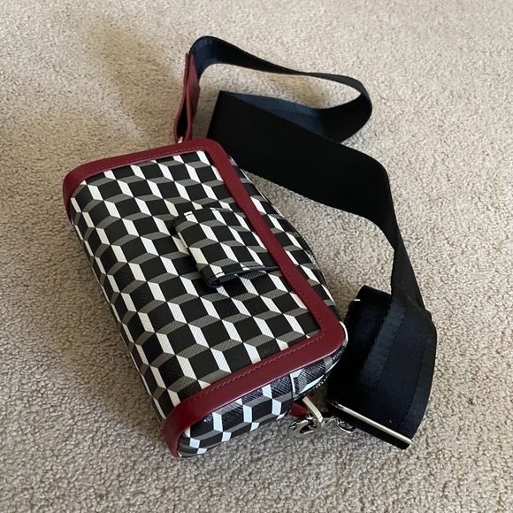 pierre hardy black burgundy cube box bag - Picture 3 of 6